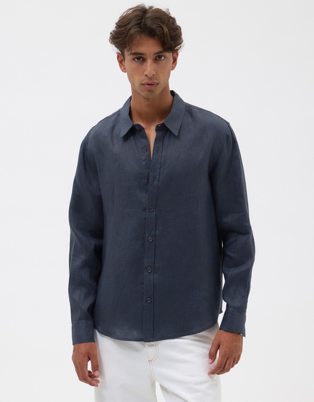 AERE - Euro Resort Linen LS Shirt