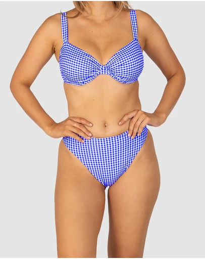Baku Swimwear - Riviera High Waist Cheeky Bikini Bottom