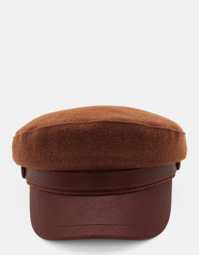Morgan & Taylor - Keira Paper Boy Cap in Brown