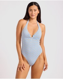 Seafolly - Mala Ring Front Halter One Piece