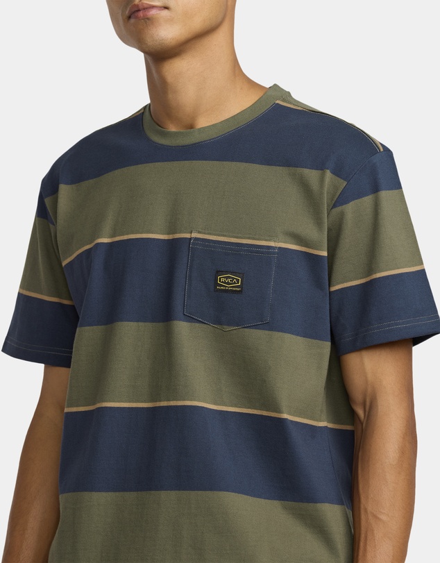 RVCA - Mens Dayshift Stripe T-Shirt