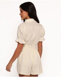 Petal & Pup - Riley Waist Tie Playsuit - Cream