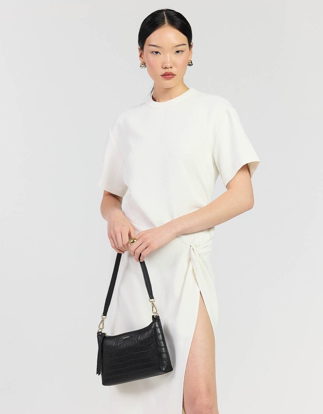 SABEN - Haven Shoulder Bag Black Croc