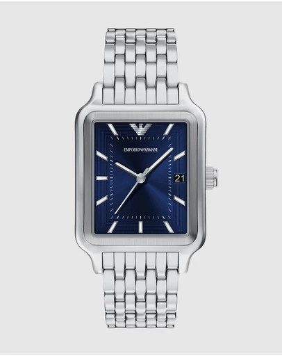 Emporio Armani - Silver Tone Analogue Watch