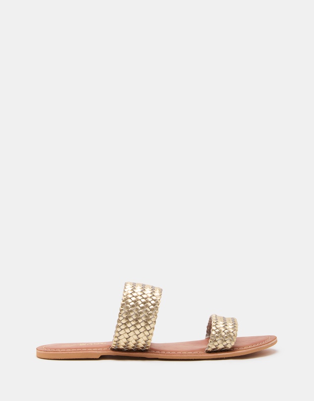 Just Because - Tonga Leather Flat Sandals