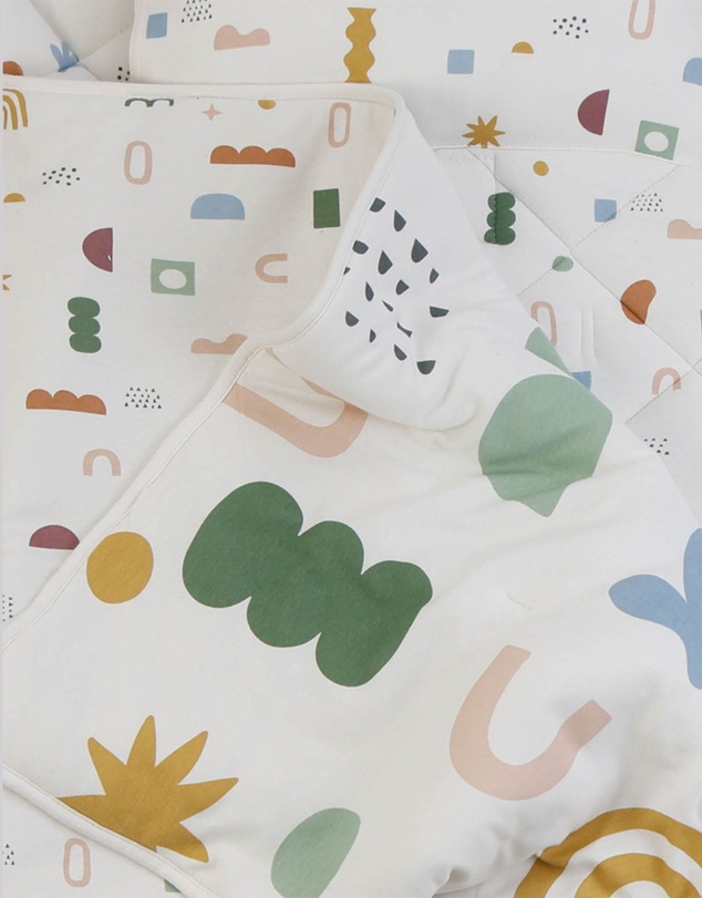 Living Textiles - Deluxe Nap Mat - Geo Mod
