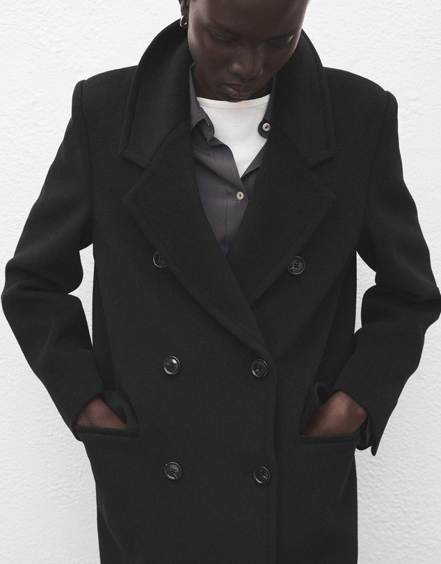M.N.G - Double-Breasted Wool Coat