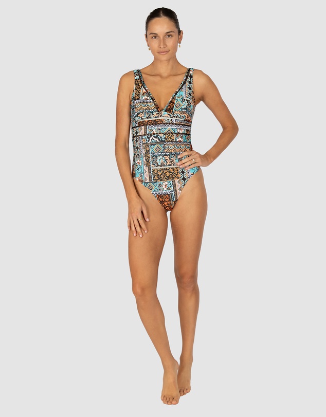 Baku Swimwear - Tulum Longline One Piece Swimsuit