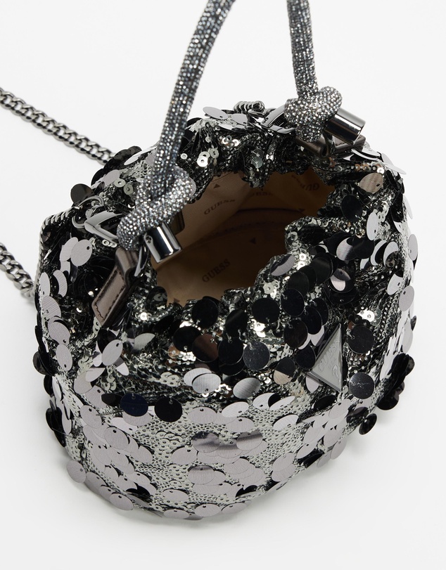 GUESS - Holiday Shine Top Handle Pouch