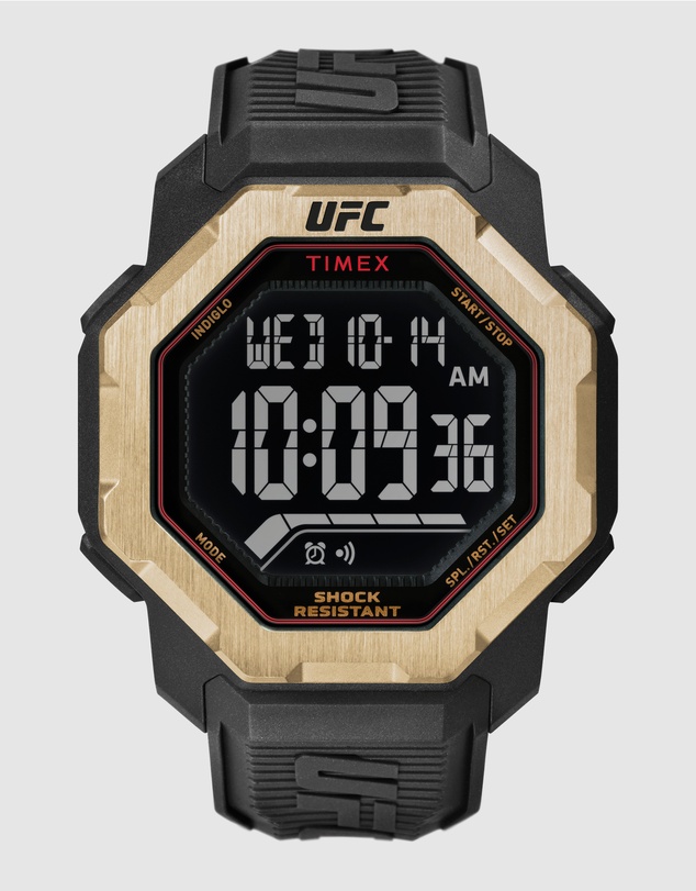 UFC - UFC Knockout Black Digital 48 mm Octagonal Dial with Black Strap