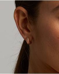 Michael Hill - 11mm Huggie Earrings in 10kt Rose Gold