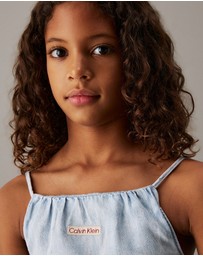 Calvin Klein Jeans - Girls Loose Denim Strap Top