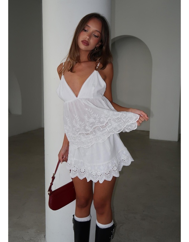 Subtitled - Byron Embroidered Skirt