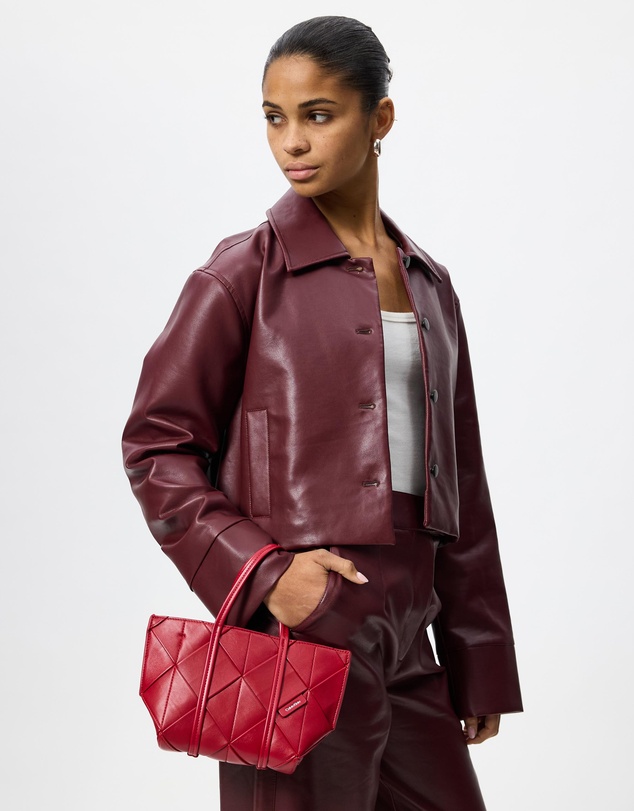 Calvin Klein - Woven Mini Tote Crossbody Bag
