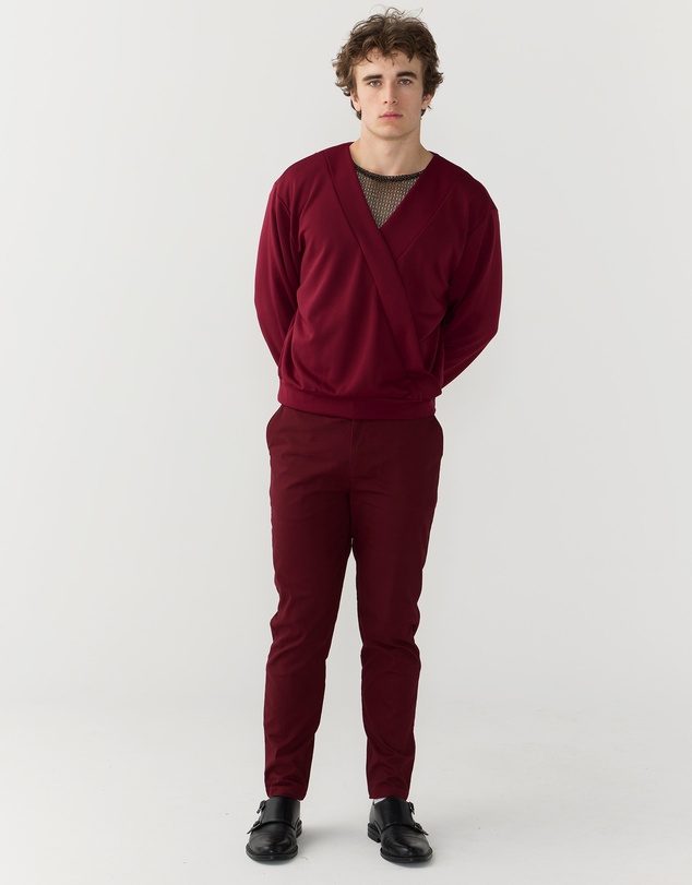 Justin Cassin - Harvey Crossover V-neck Top