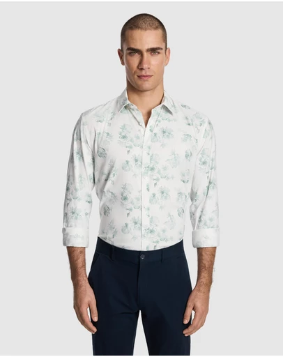 yd. - Catalunya Slim Floral Shirt