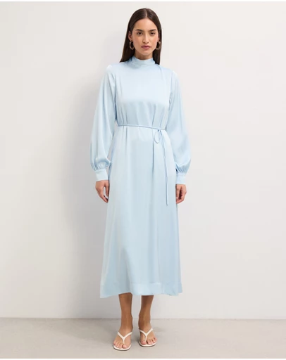 The Fated - Josephine Satin Midi Dress