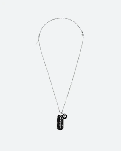 Palm Angels - Valerio SS Onyx Tag&Rondel Necklace