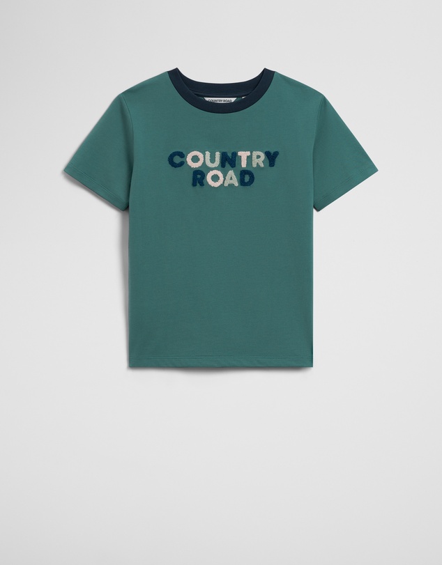 Country Road - Australian Cotton Short Sleeve Boucle Tee