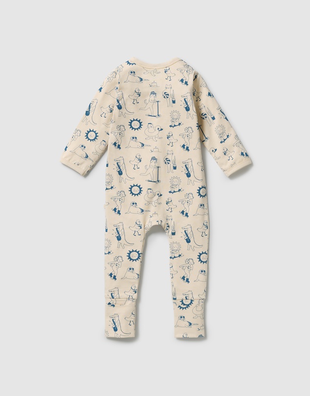 Wilson & Frenchy - Organic Zipsuit With Feet - Babies