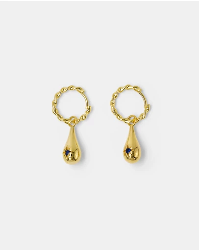 Brie Leon - 925 Tear Drop Twist Sleeper Earrings