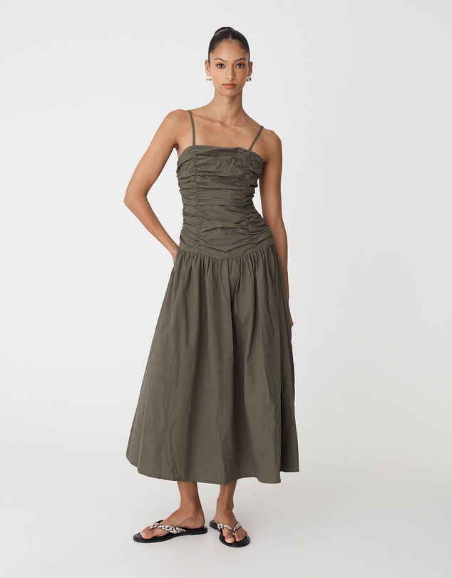 Forcast - Cathy Cotton Modal Midi Dress