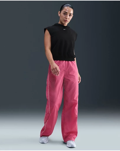 Nike - Windrunner High-Waisted Woven Open-Hem Pants