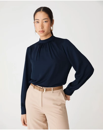 Forcast - Celene Gathered Neck Top