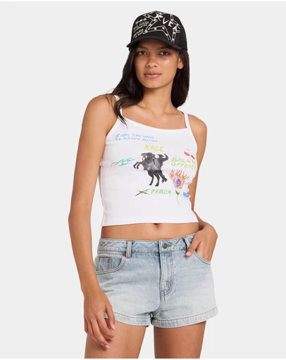 RVCA - Womens Dani Miller Strappy Tank Top