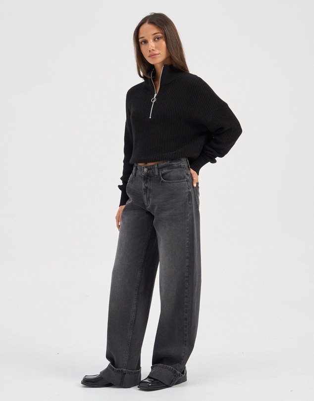 ONLY - Ella Wide Fold Up Jeans