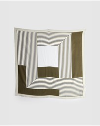 Evity - Silk Scarf Geometric Print