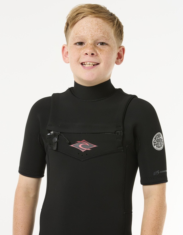 Rip Curl - Kids Dawn Patrol Short 2/2 Sleeve Chest Zip Wetsuit