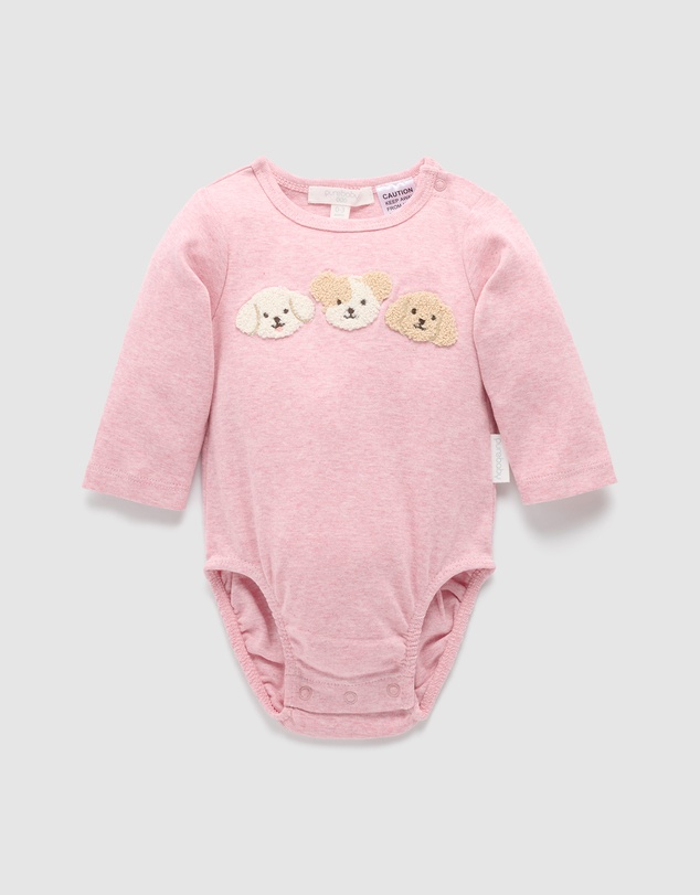 Purebaby - Applique Bodysuit-Kids-Babies