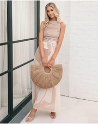Esther & Co - Balayage Dress - Beige Floral