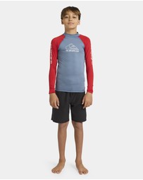 Quiksilver - Boys 8 to 16 On Tour Long Sleeve Rash Vest
