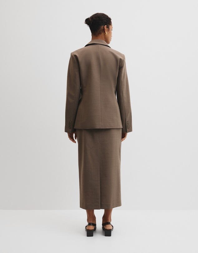 Country Road - Wool Blend Cross Over Blazer