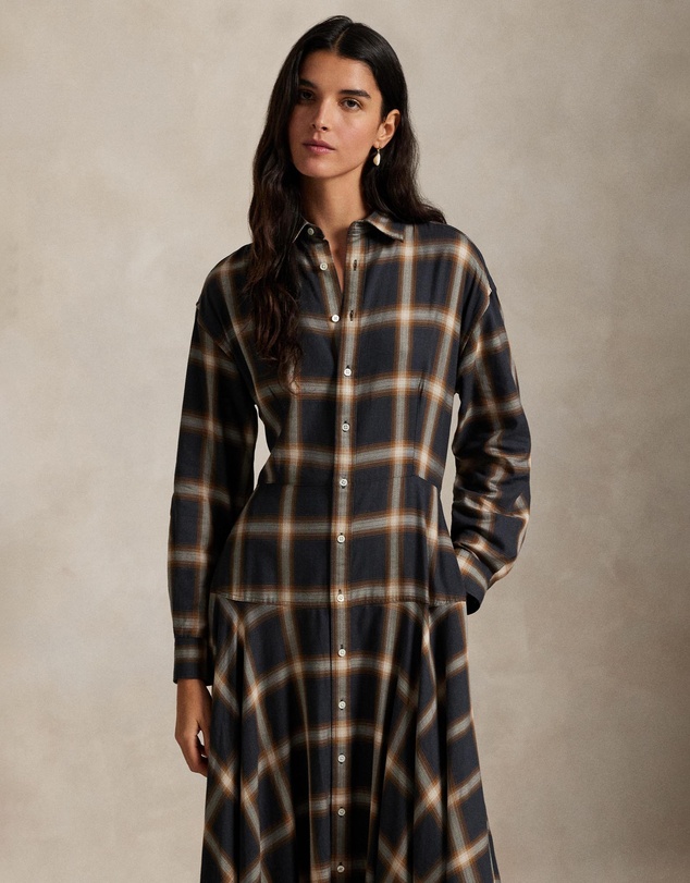 Polo Ralph Lauren - Plaid Twill Paneled Shirtdress