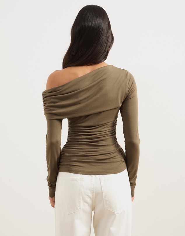 Atmos&Here - Nell One Shoulder Long Sleeve Top