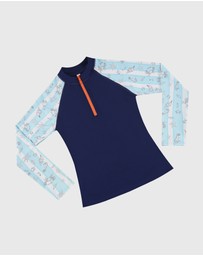 Aqua Blu Kids - Mariner Long Sleeve Rash Vest - Kids