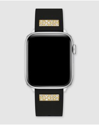 GUESS - Guess Apple Band - Black & Gold Frontier Silicone Stones 42/44/45mm