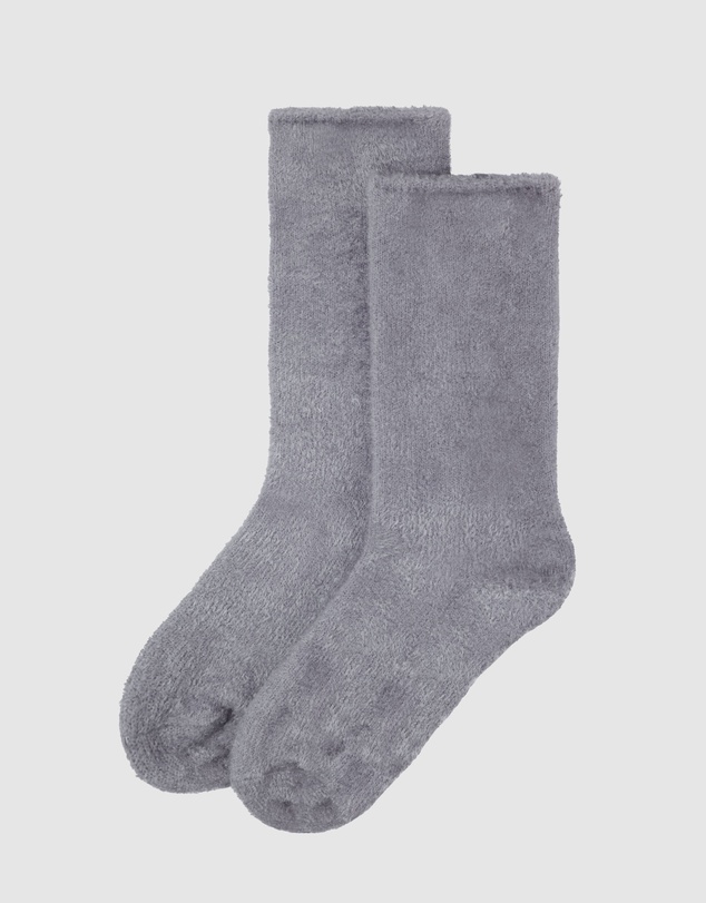 Bamboozld - 3 Pack Fluffy Bamboo Lounge Bed Crew Socks
