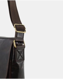 Pierre Cardin - Pierre Cardin Men's Leather Classic Messenger/Computer Bag