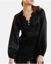 Cynthia Rowley - Satin Lace Mini Dress