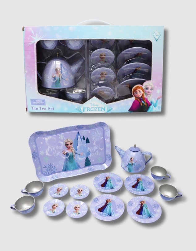Disney Frozen 2 by Pink Poppy - Disney Frozen Elsa Magic Touch 14 Pieces Tin Tea Set