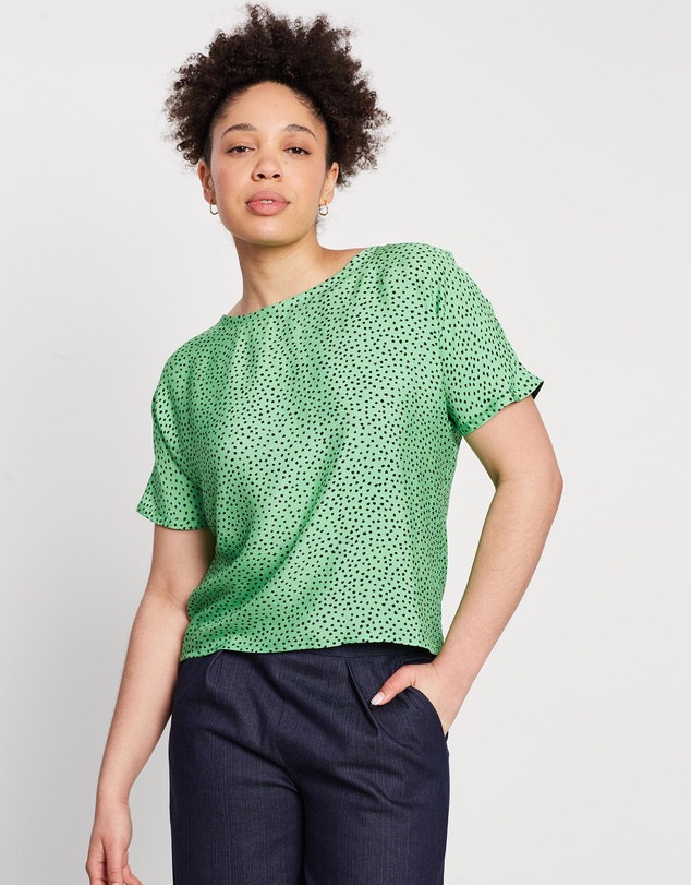 The Social Outfit - Dolman Top - Fern Cheetah
