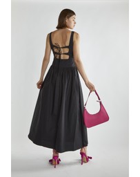 Glamorous - Tie back dropped waist midi dress