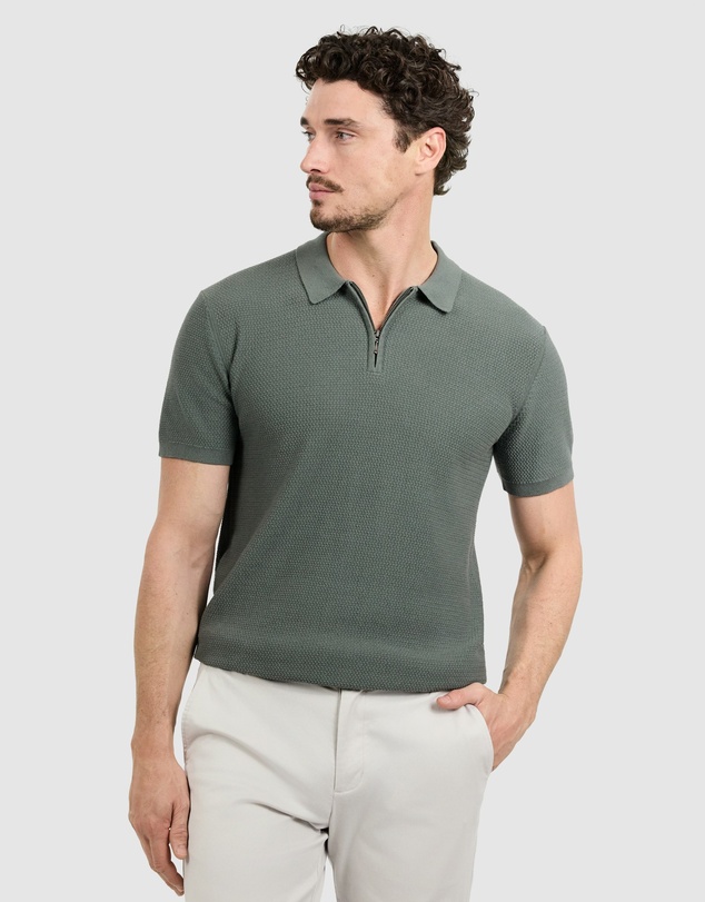 Tarocash - Omal Zip Knit Polo