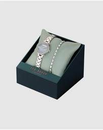 Ted Baker - Jolyye Silver Bracelet Watch & Bracelet Gift Set