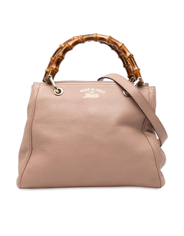 Pre-Loved by Azura Reborn - Pre-Loved Small Calfskin Bamboo Shopper Satchel
