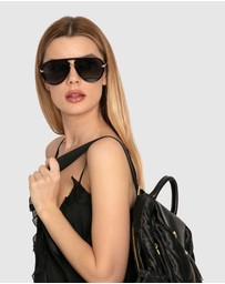 Belle & Bloom - Royal Aviator Sunglasses - Black